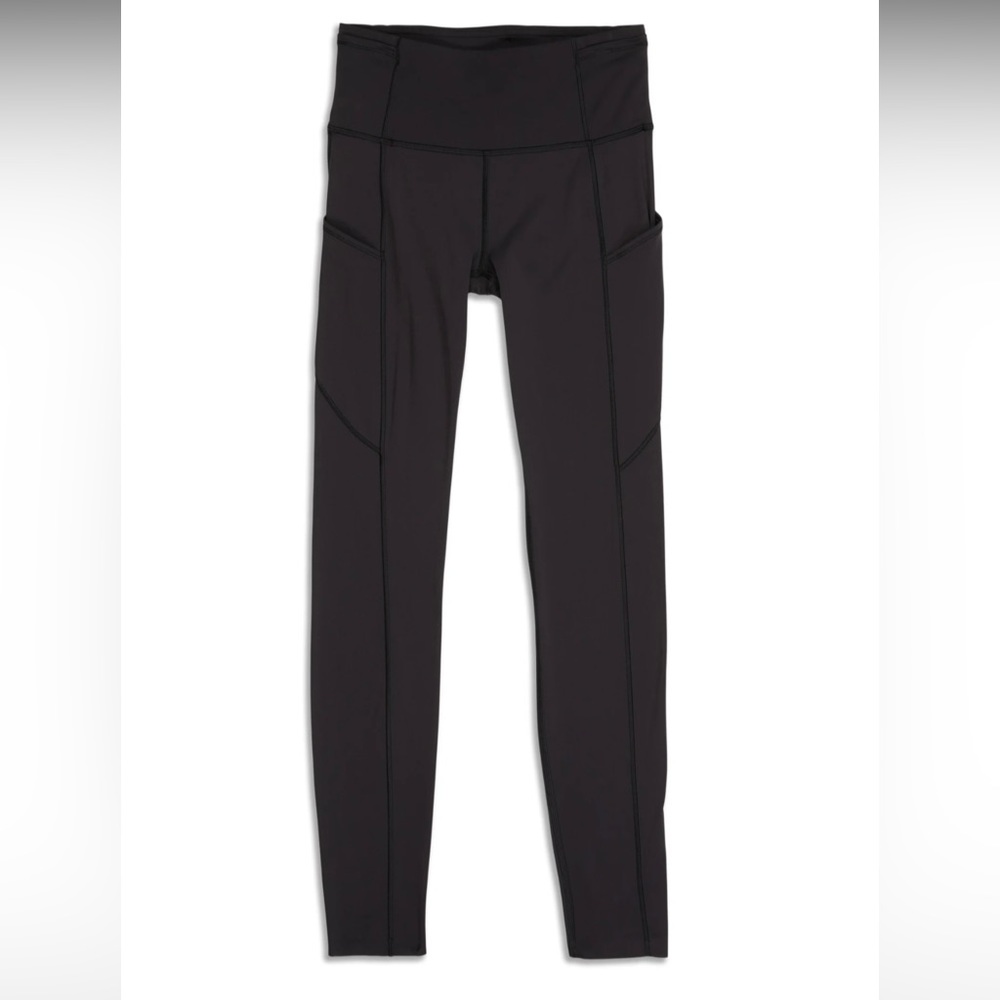 Lululemon fast and free black leggings size 4